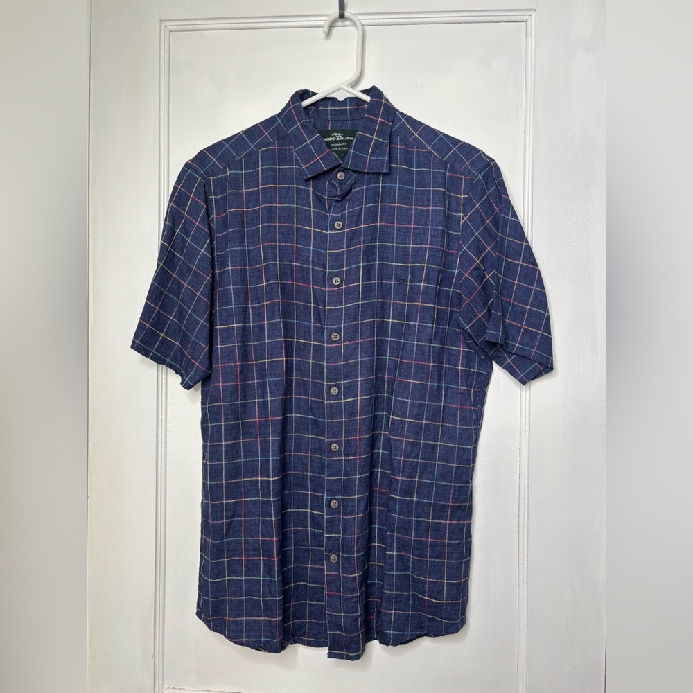 Rodd & Gunn Blue Plaid Casual Button Down Shirt